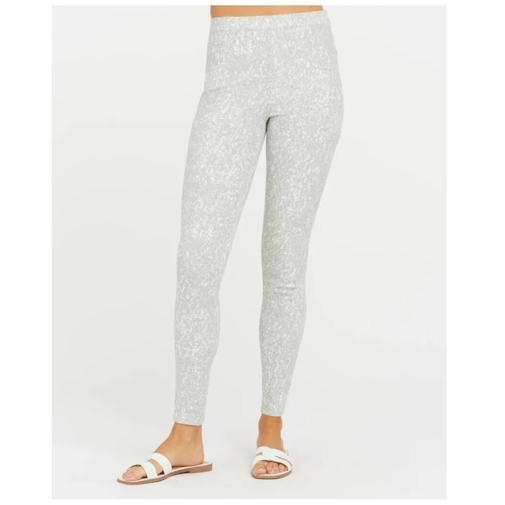 Spanx 20018R Ankle Jean-ish Leggings Speckled Grey Size M